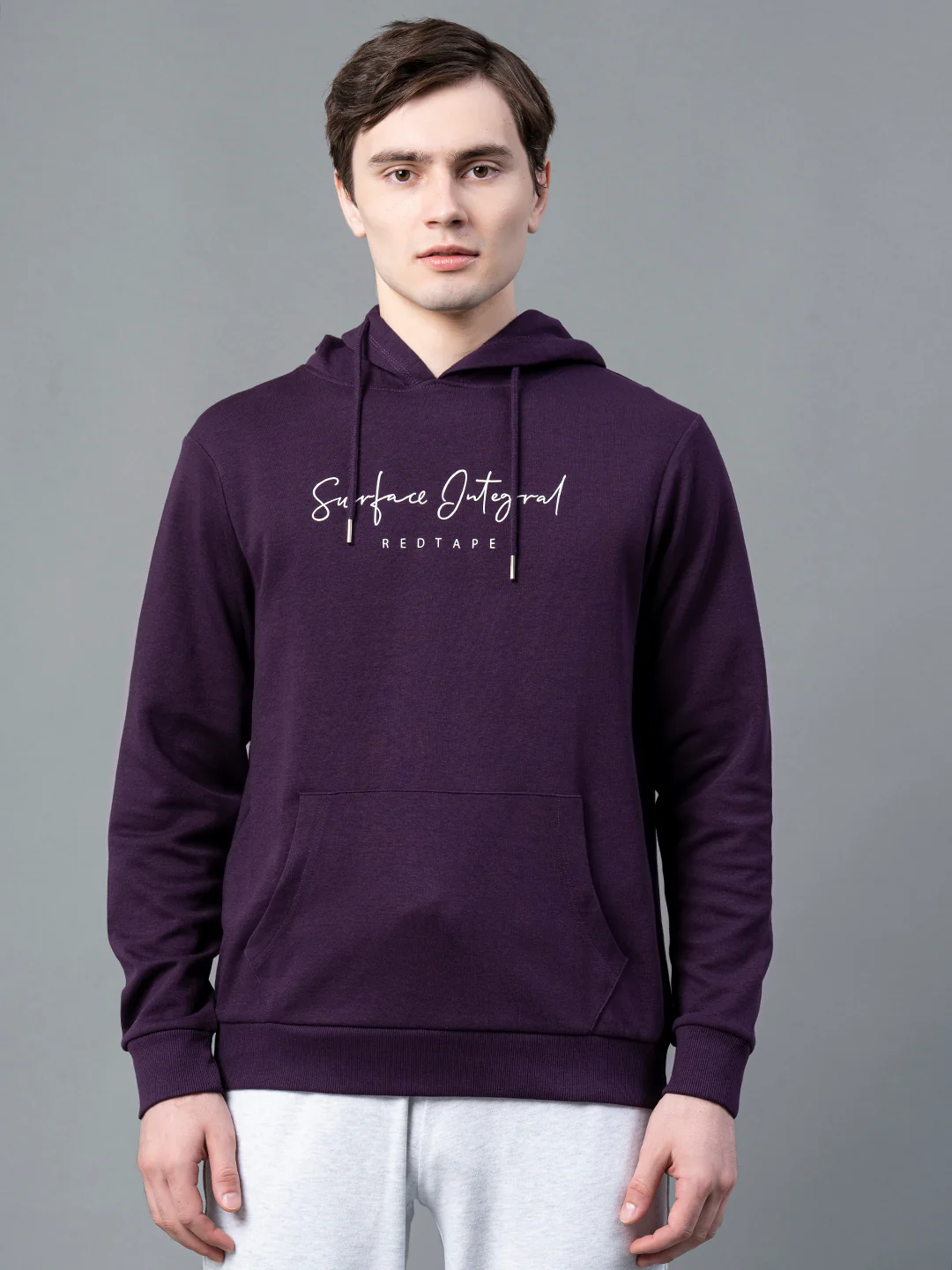 Dark Purple Hoodie for Men - Image 2