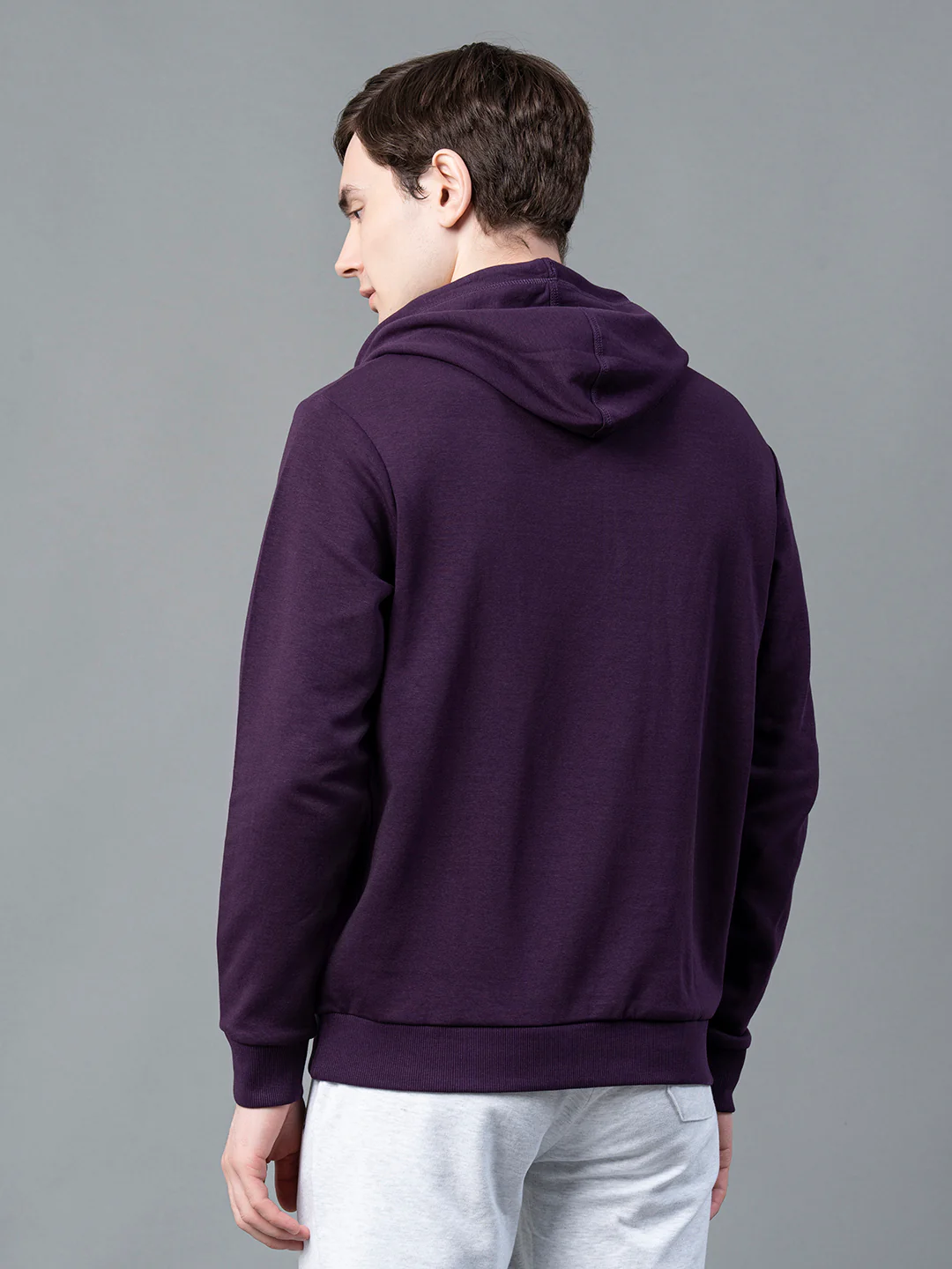 Dark Purple Hoodie for Men - Image 4