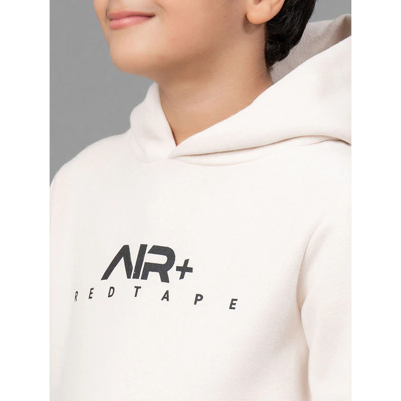 Dull Off White Hoodie for Boy - Image 4