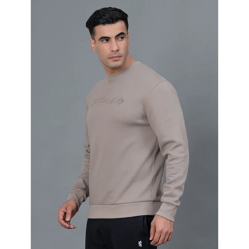 Embossed Athleisure Sweatshirt for Men - Image 2