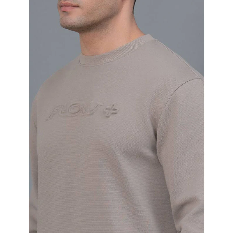 Embossed Athleisure Sweatshirt for Men - Image 4