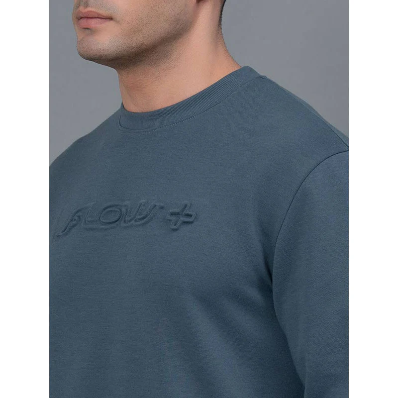 Embossed Athleisure Sweatshirt for Men - Image 4