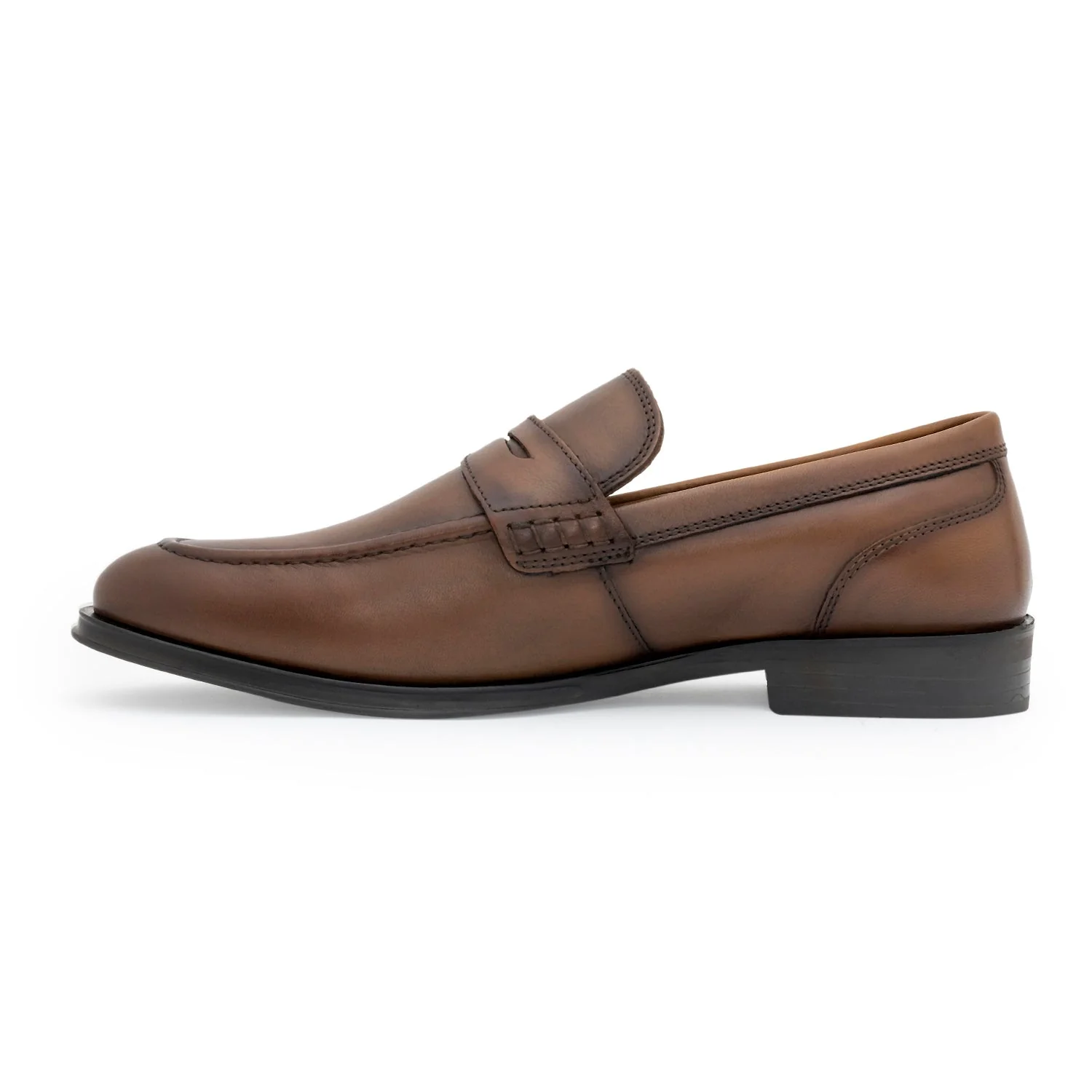 formal loafers for men real leather shoes with low cut pattern copy - Image 2