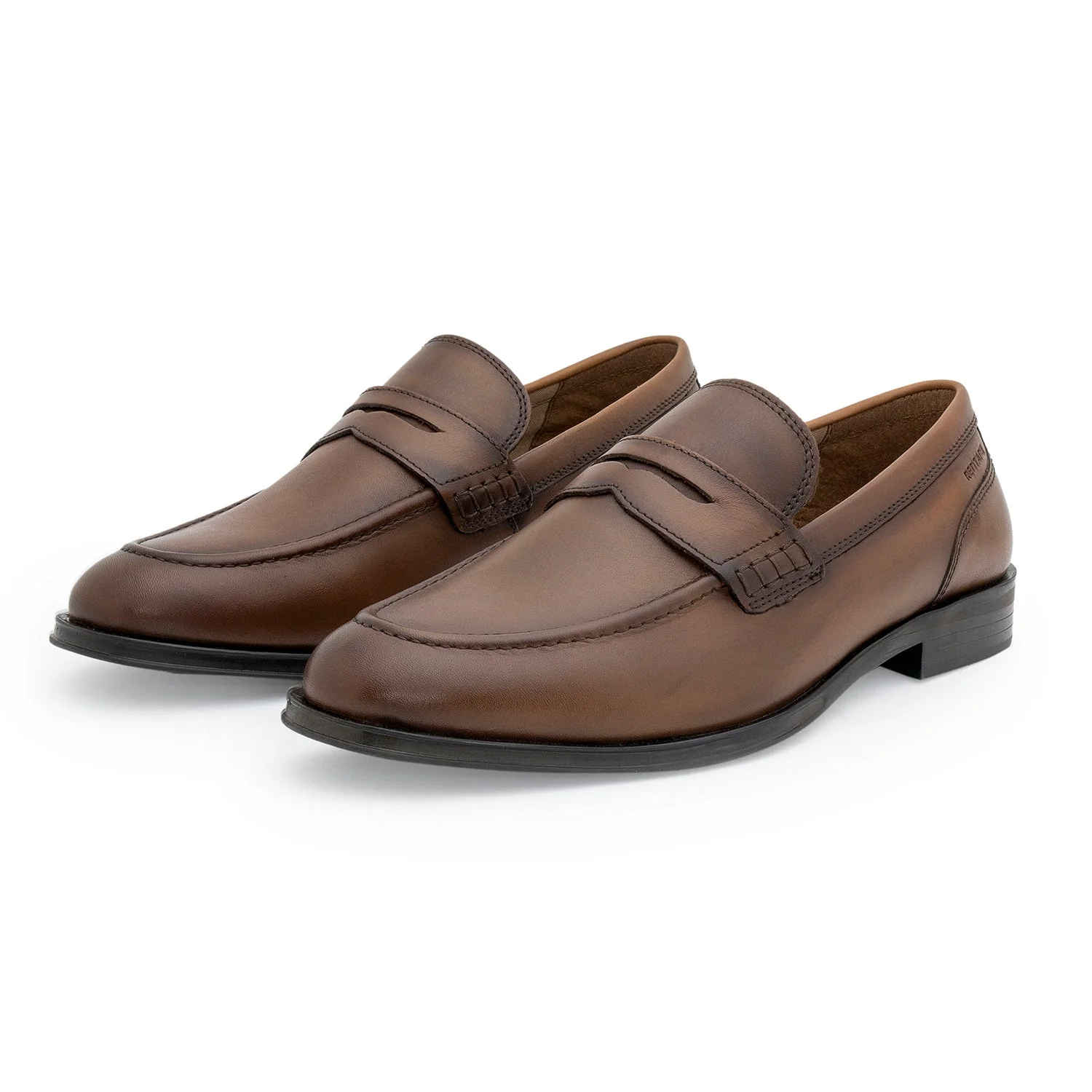 formal loafers for men real leather shoes with low cut pattern copy - Image 4