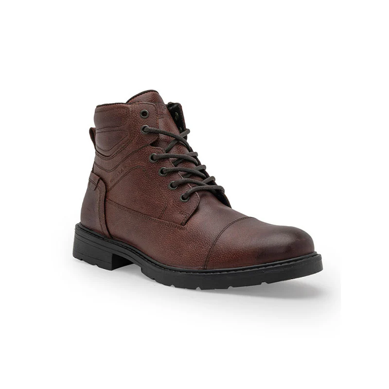 Genuine Leather Ankle Length Boots for Men | Soft Cushioned Insole, Slip-Resistance, Dynamic Feet Support, Arch Support & Shock Absorption - Image 2