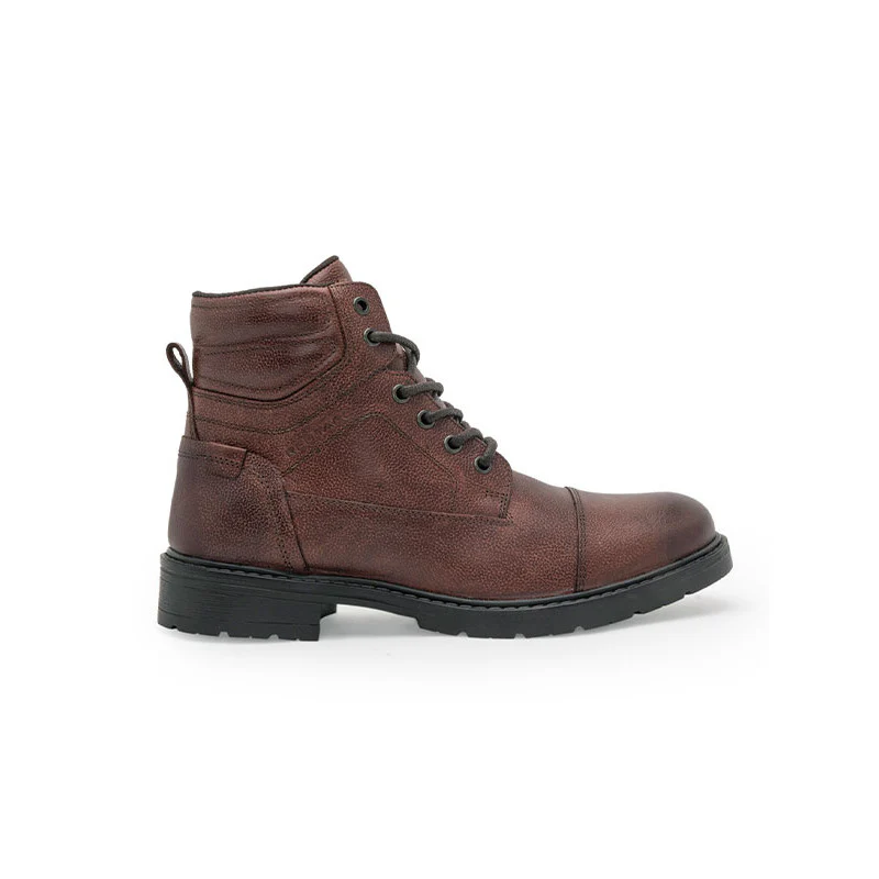 Genuine Leather Ankle Length Boots for Men | Soft Cushioned Insole, Slip-Resistance, Dynamic Feet Support, Arch Support & Shock Absorption - Image 3