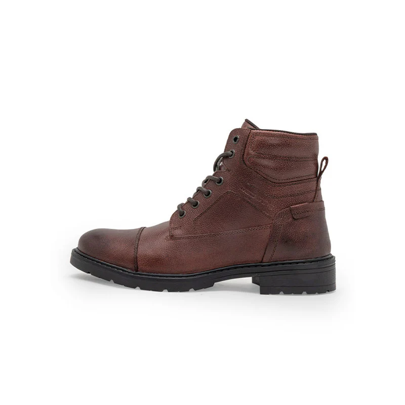 Genuine Leather Ankle Length Boots for Men | Soft Cushioned Insole, Slip-Resistance, Dynamic Feet Support, Arch Support & Shock Absorption - Image 4