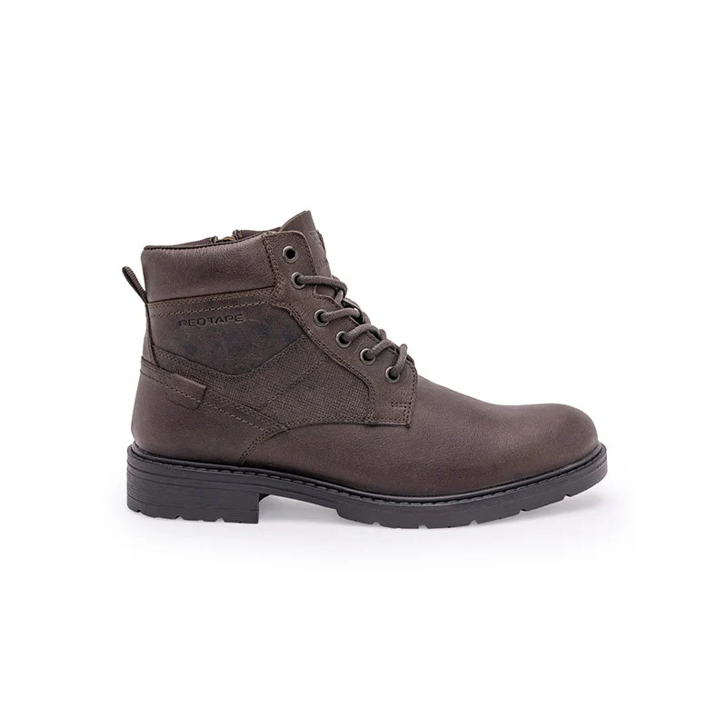 Genuine Leather Ankle Length Boots for Men | Soft Cushioned Insole, Slip-ResisTance, Dynamic Feet Support, Arch Support & Shock Absorption - Image 3