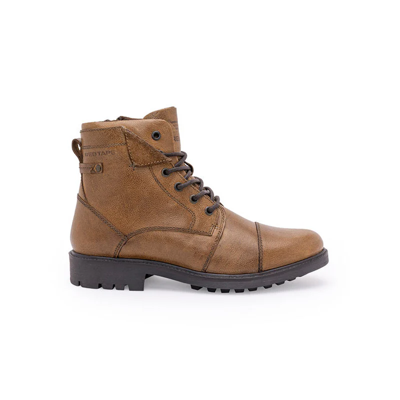 Genuine Leather Ankle Length Boots for Men | Soft Cushioned Insole, Slip-ResisTance, Dynamic Feet Support, Arch Support & Shock Absorption - Image 3