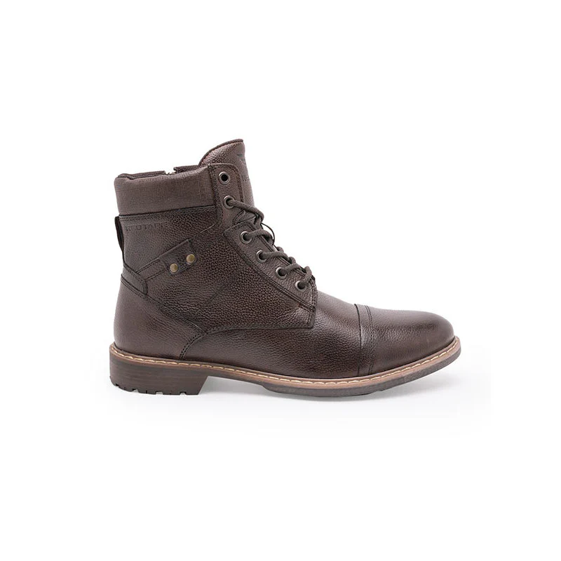 Genuine Leather Ankle Length Boots for Men | Soft Cushioned Insole, Slip-ResisTance, Dynamic Feet Support, Arch Support & Shock Absorption - Image 3