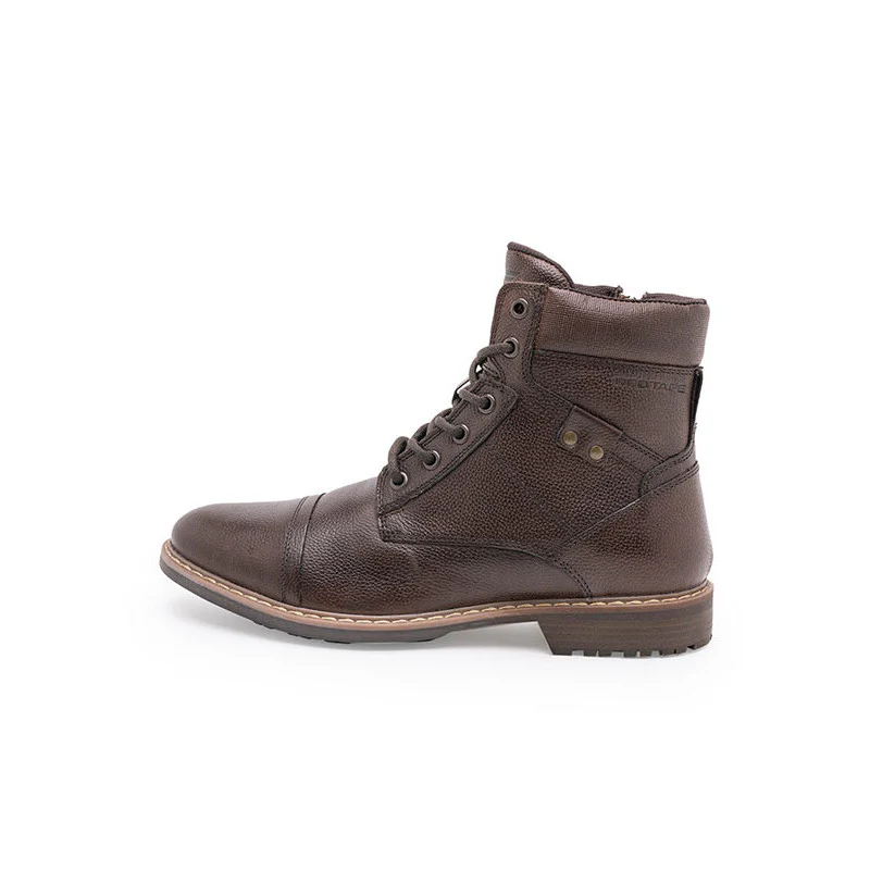 Genuine Leather Ankle Length Boots for Men | Soft Cushioned Insole, Slip-ResisTance, Dynamic Feet Support, Arch Support & Shock Absorption - Image 4