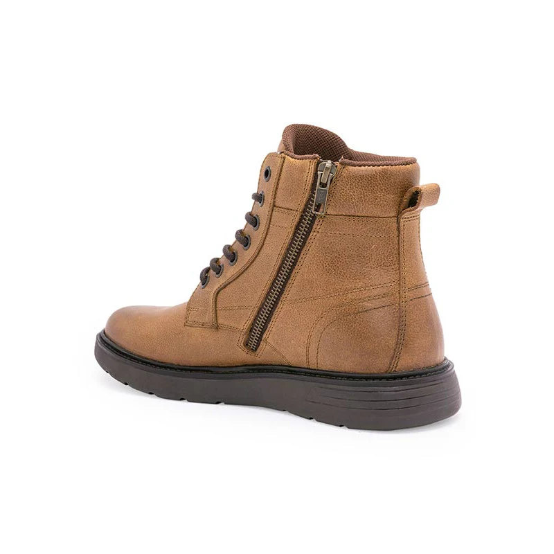 Genuine Leather Ankle Length Boots for Men | Soft Cushioned Insole, Slip-ResisTance, Dynamic Feet Support, Arch Support & Shock Absorption - Image 7