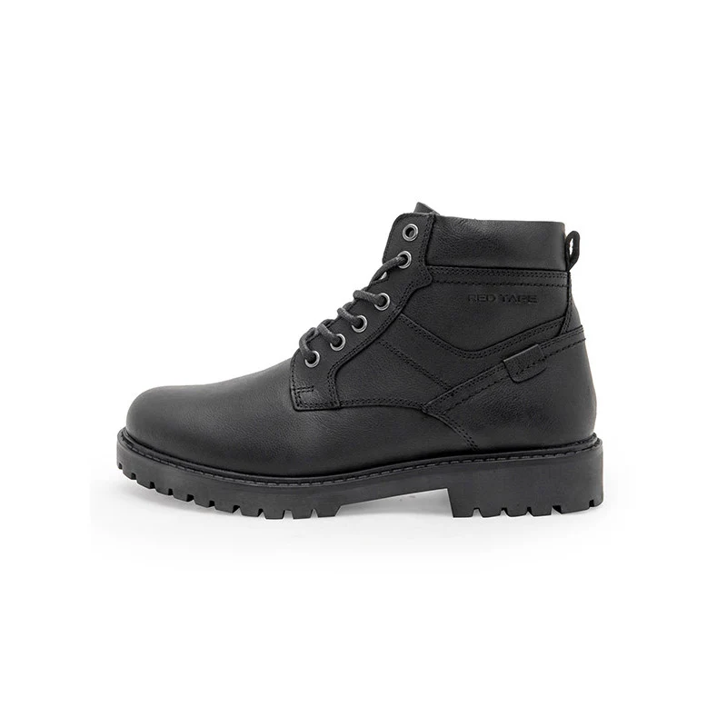 Genuine Leather Ankle Length Boots for Men | Soft Cushioned Insole, Slip-ResisTance, Dynamic Feet Support, Arch Support & Shock Absorption - Image 4