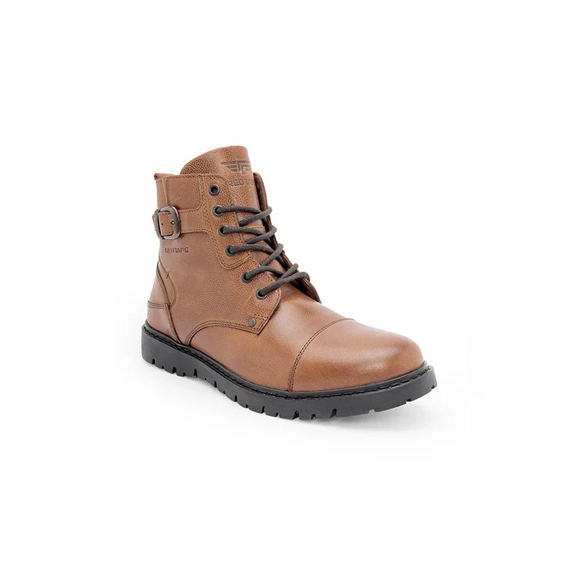Genuine Leather Ankle Length Boots for Men | Soft Cushioned Insole, Slip-ResisTance, Dynamic Feet Support, Arch Support & Shock Absorption - Image 2