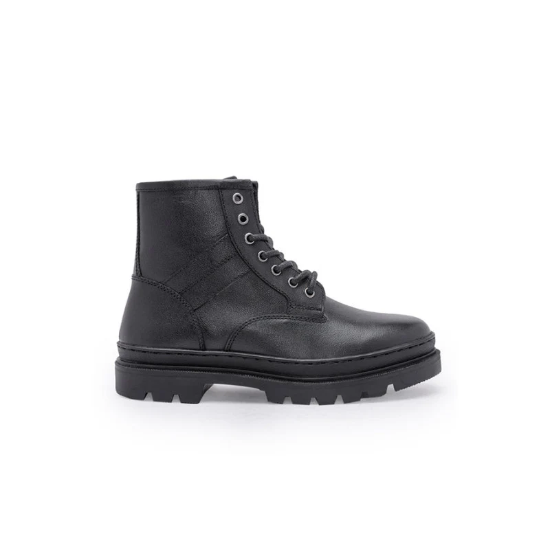 Genuine Leather Biker Boots for Men | Comfortable & Lace-Up - Image 3