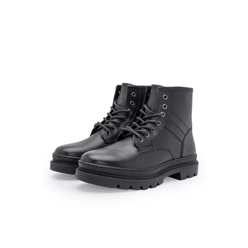 Genuine Leather Biker Boots for Men | Comfortable & Lace-Up - Image 5