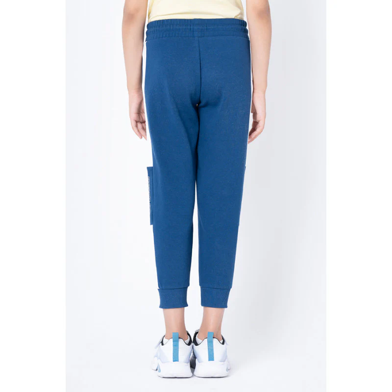 Girls Blue Color Block Jogger - Image 3