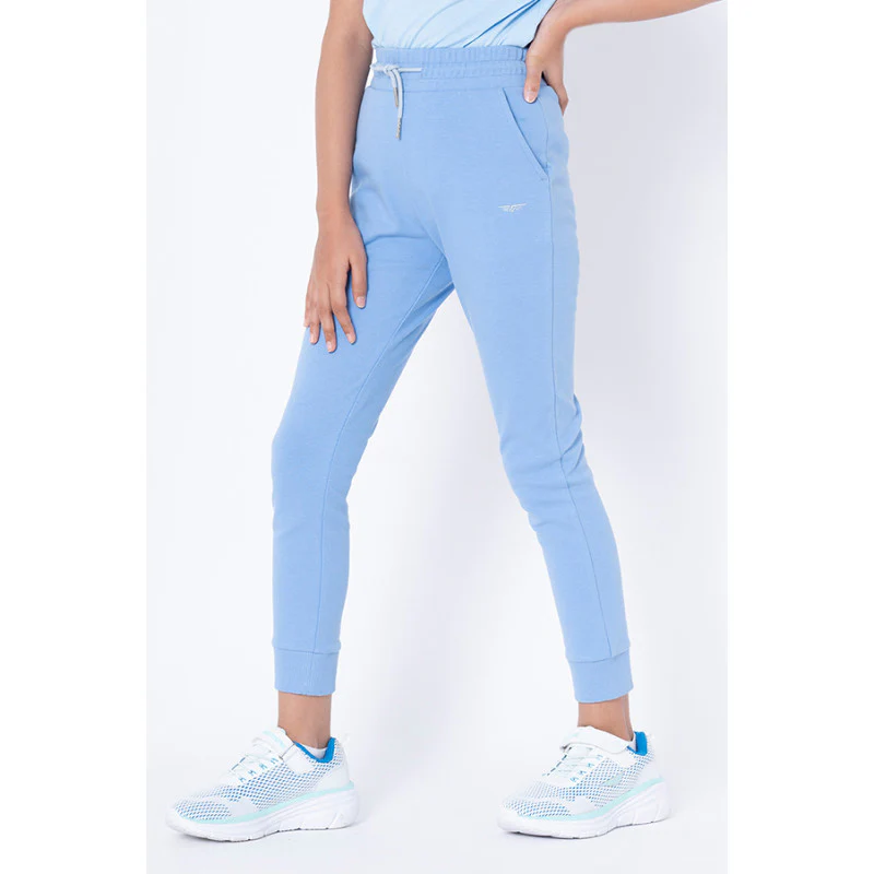 Girls Purple Solid Jogger - Image 2