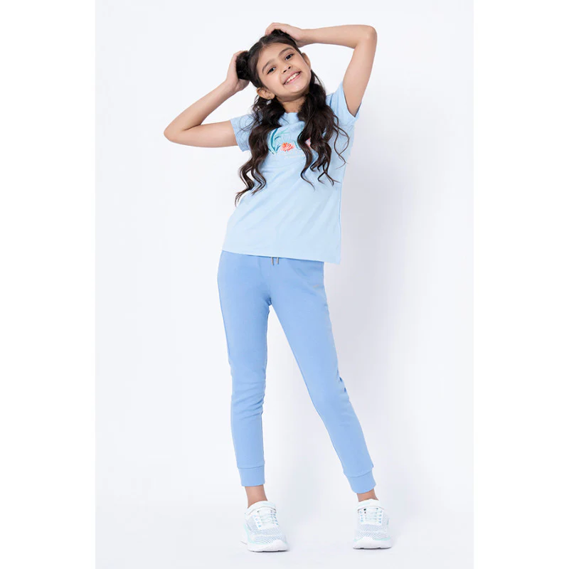Girls Purple Solid Jogger - Image 5
