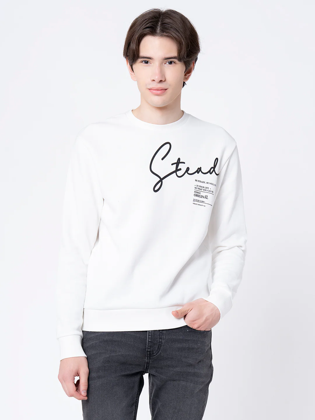 Graphic Print Sweatshirt For Men - Image 2