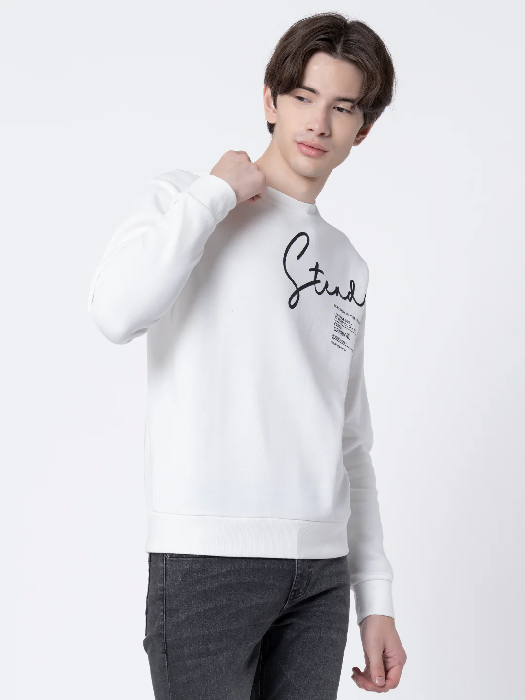 Graphic Print Sweatshirt For Men - Image 7