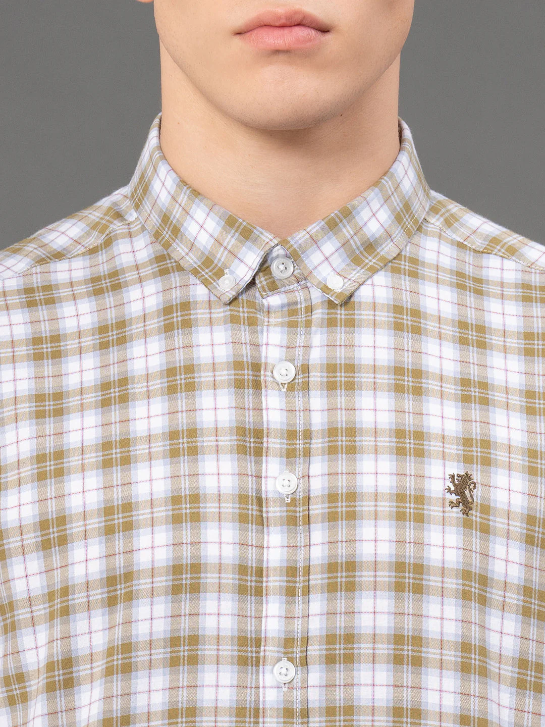 Green Checked Shirt for Men - Image 4