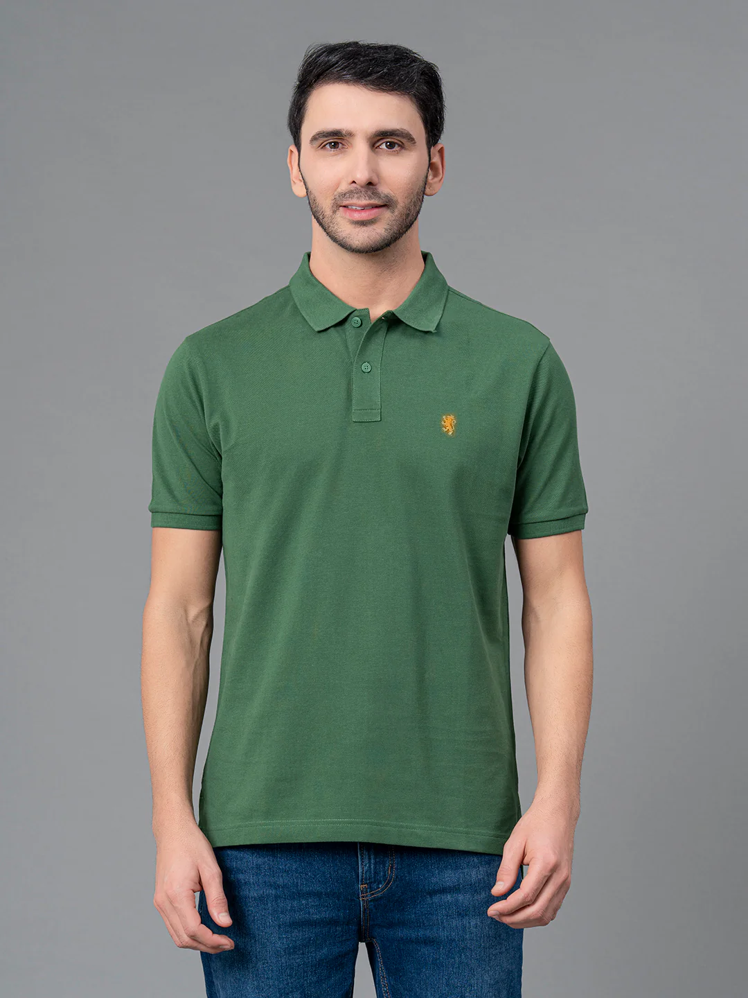Green Mens Polo T-Shirt - Image 2