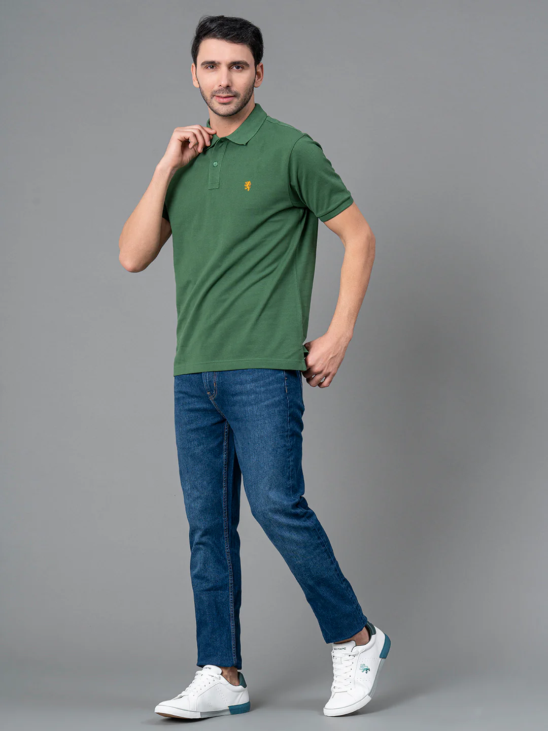 Green Mens Polo T-Shirt - Image 6