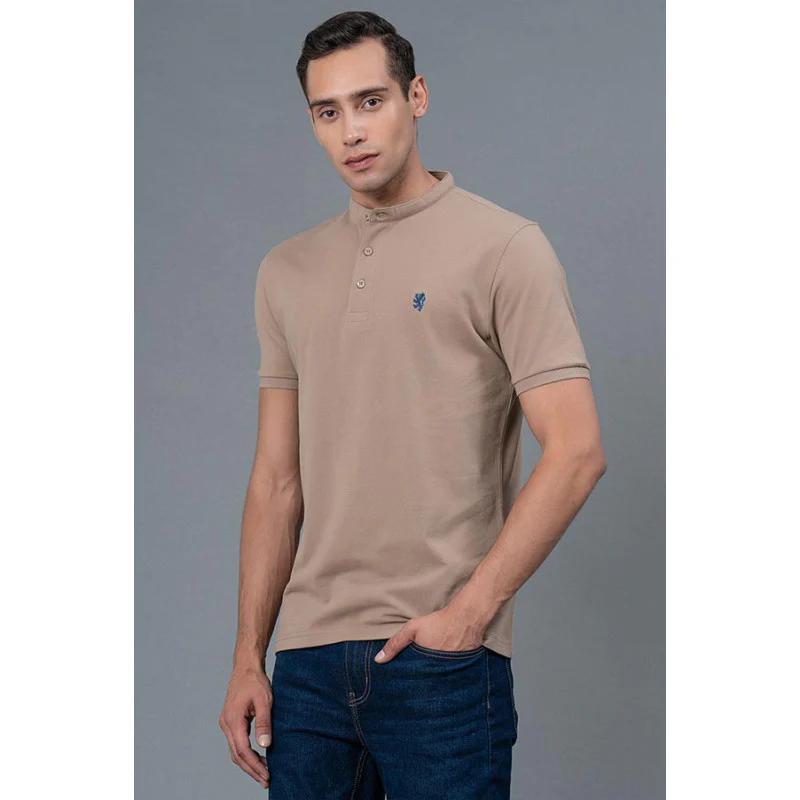 Henley Neck Men's T-Shirt - Image 2