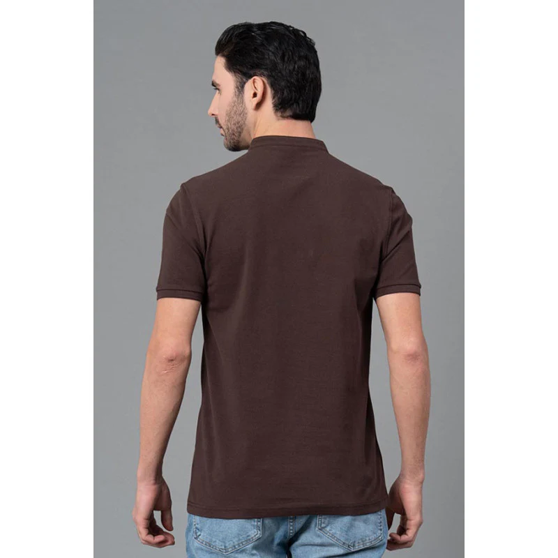 Henley Neck T-Shirt for Men - Image 3