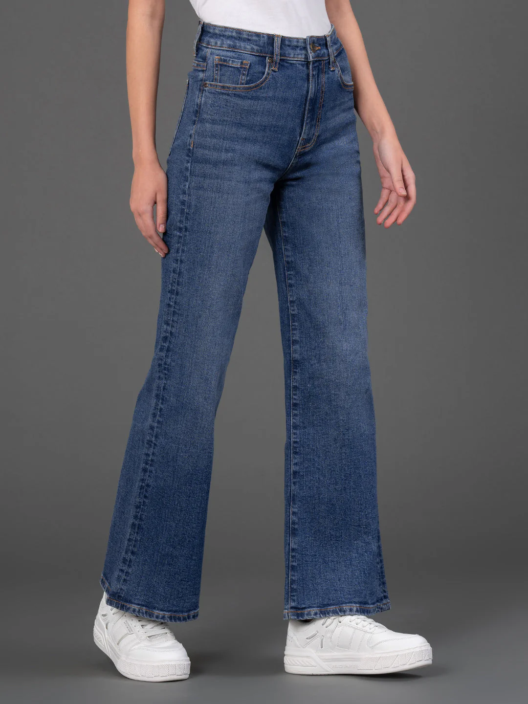 High Rise Flared Jeans for Women - Image 2