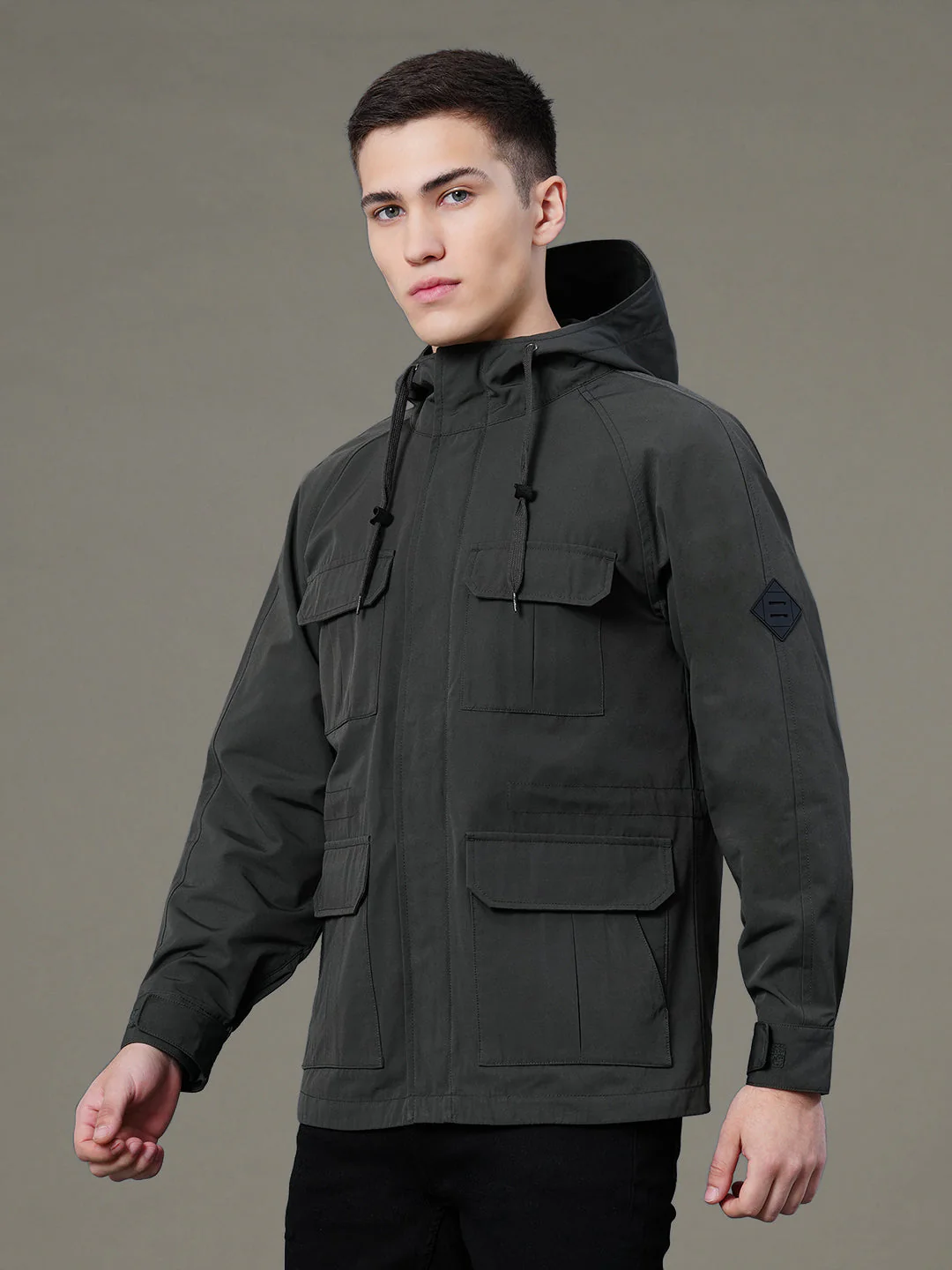 Hooded Four Pocket Jacket for Men - Image 2