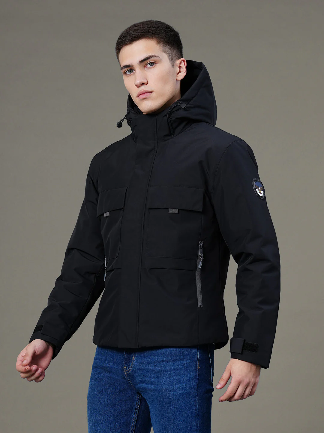 Hooded Padded Jacket for Men - Image 2