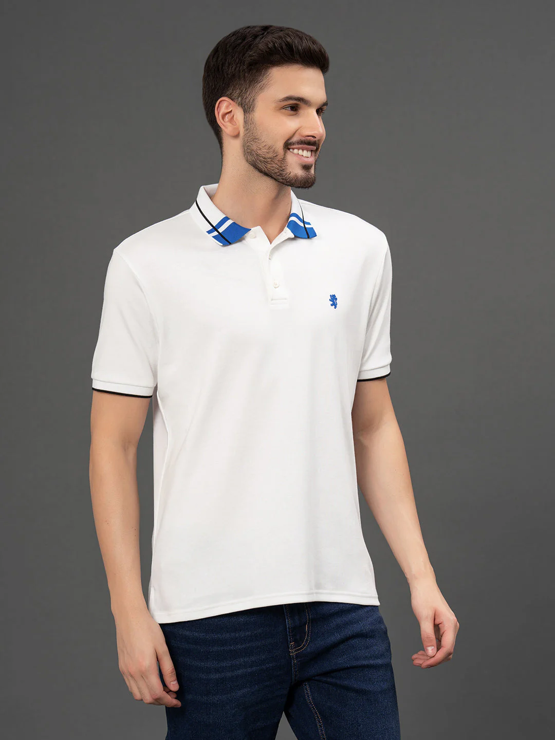 RedTape Jacquard Collar Polo T-shirt for Men | Premium Comfort | Sharp Look - Image 2