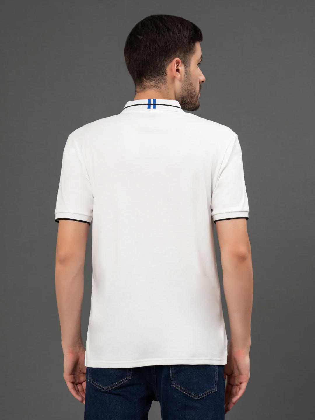 RedTape Jacquard Collar Polo T-shirt for Men | Premium Comfort | Sharp Look - Image 3
