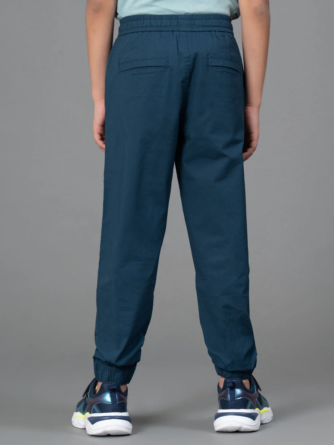 Joggers for Boy's- Comfortable| Cotton | Mid-Blue Color| Regular Fit - Image 3