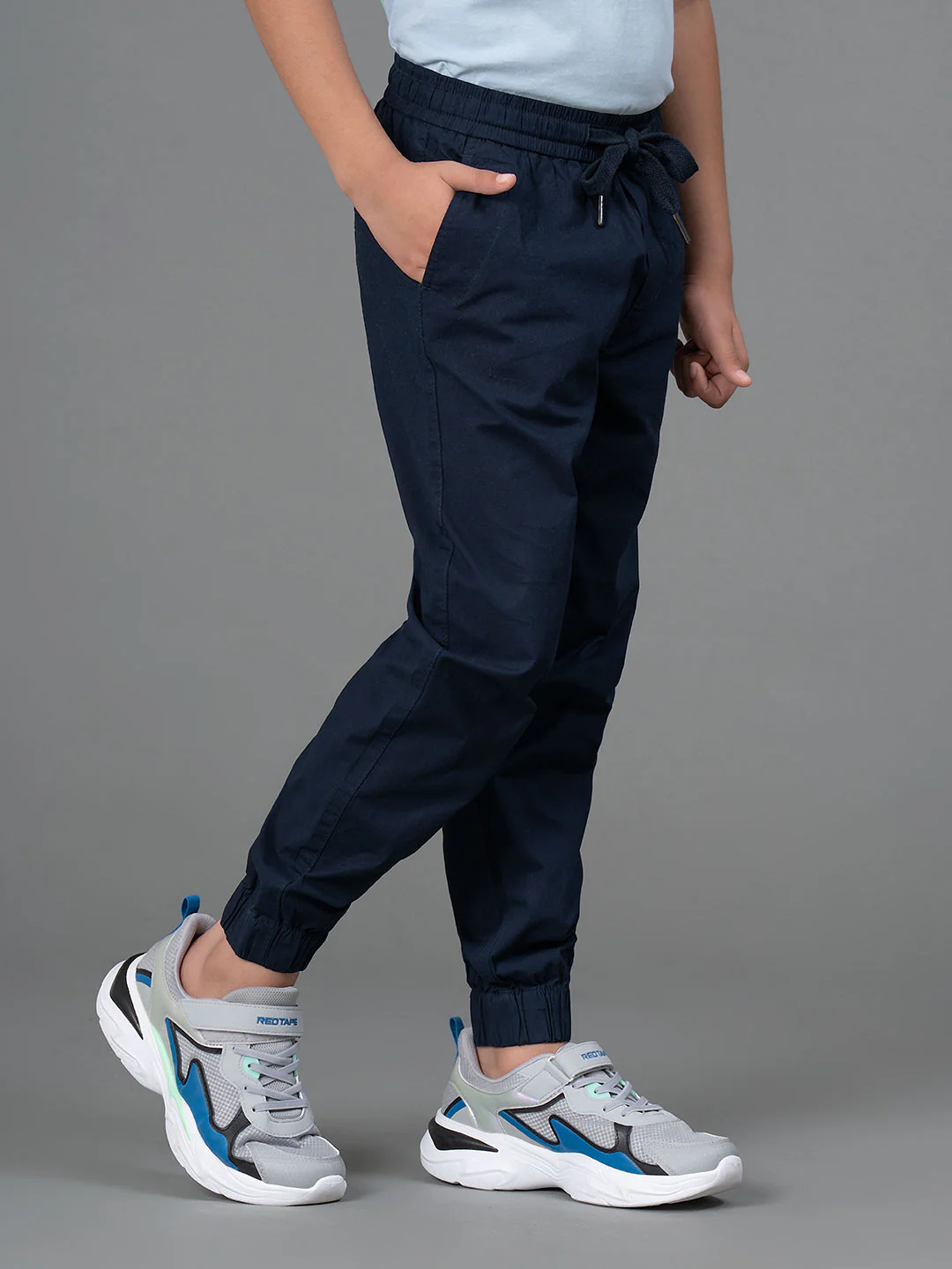 Joggers for Boy's- Comfortable| Cotton | Navy Color | Regular Fit - Image 2