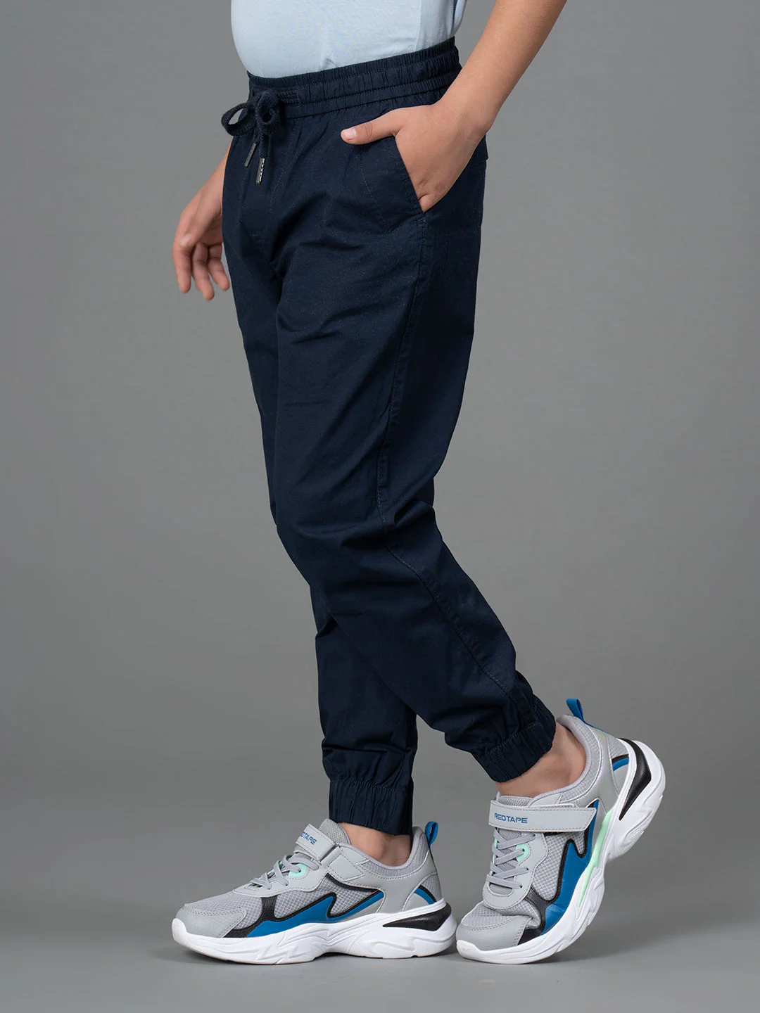 Joggers for Boy's- Comfortable| Cotton | Navy Color | Regular Fit - Image 6
