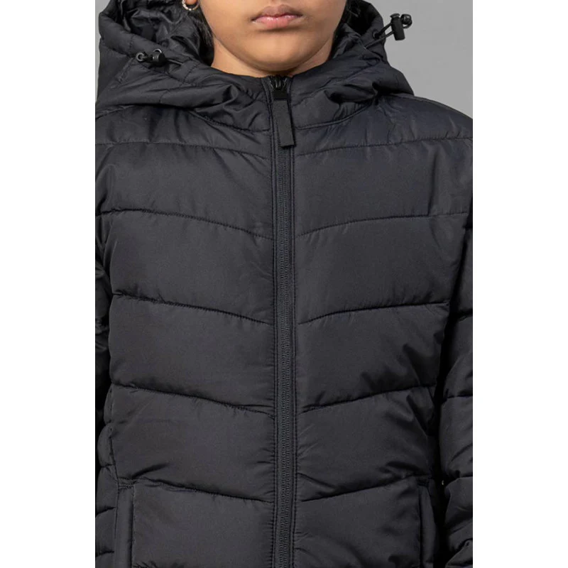 Kids Unisex Black Padded Jacket - Image 10