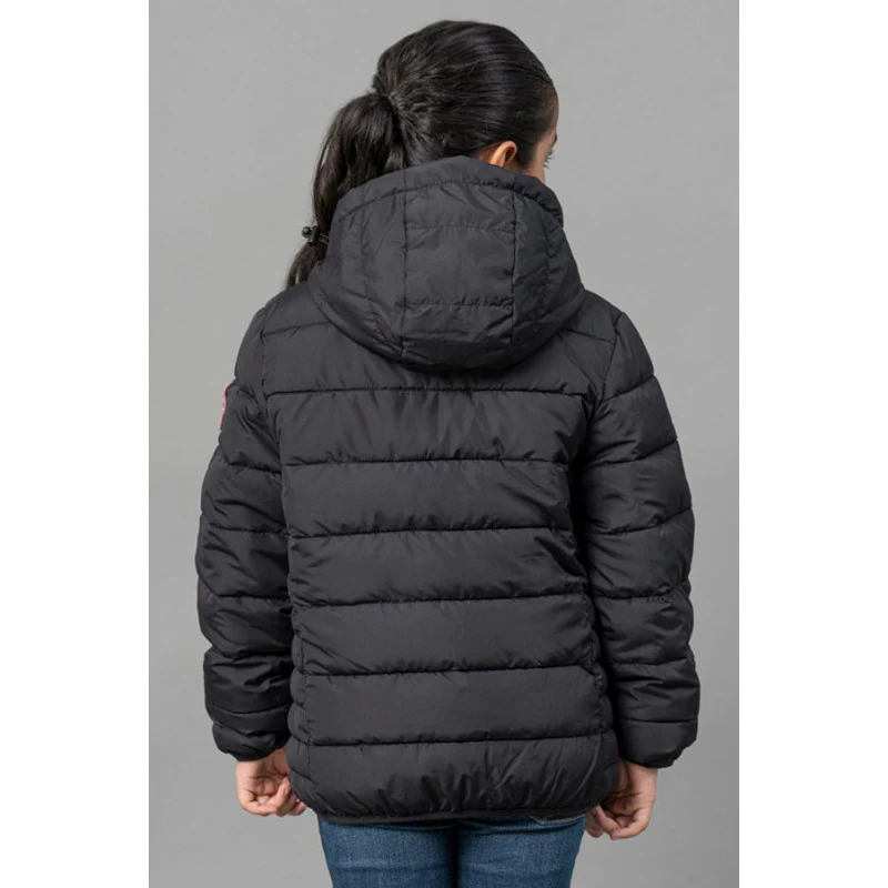 Kids Unisex Black Padded Jacket - Image 9