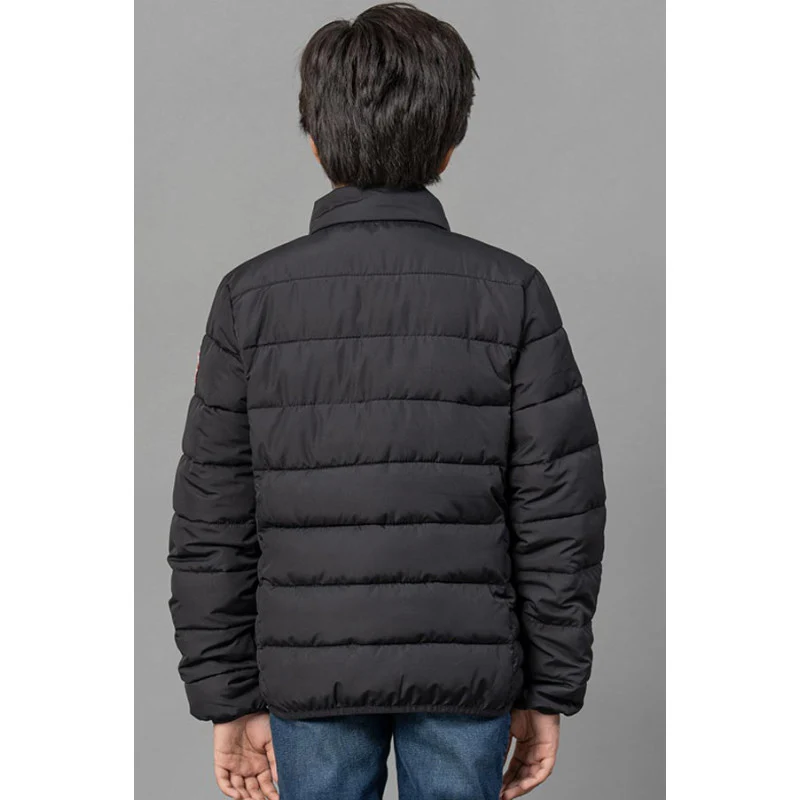 Kids Unisex Black Padded Jacket - Image 4