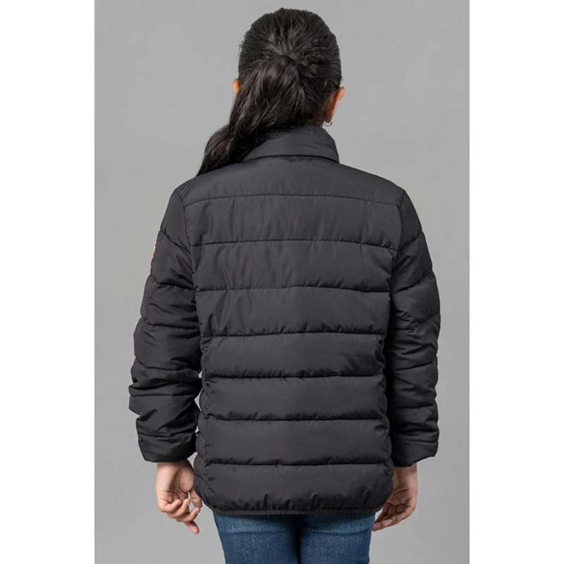 Kids Unisex Black Padded Jacket - Image 9