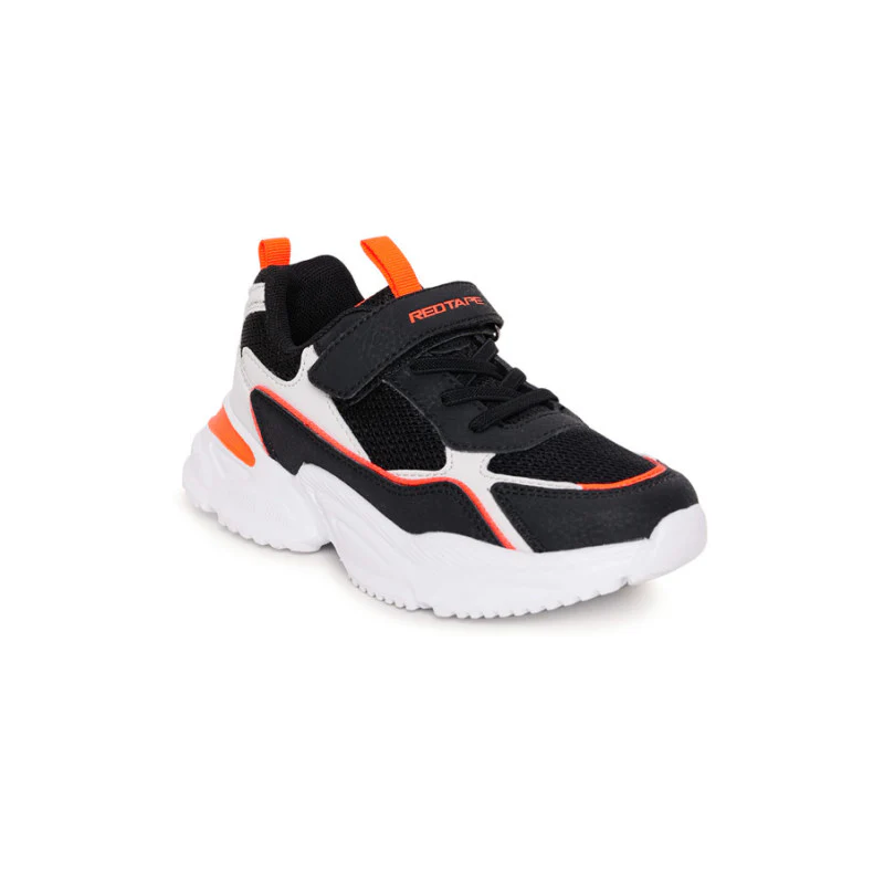 Kids-Unisex Black Walking Shoes - Image 2