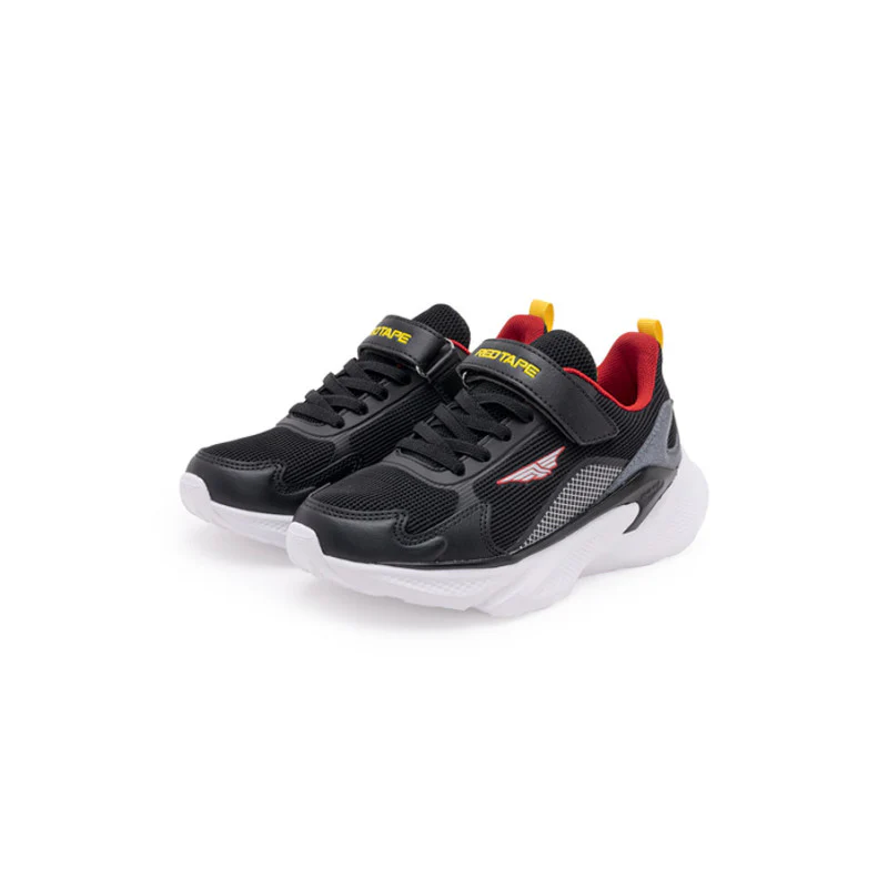 Kids-Unisex Black Walking Shoes - Image 2