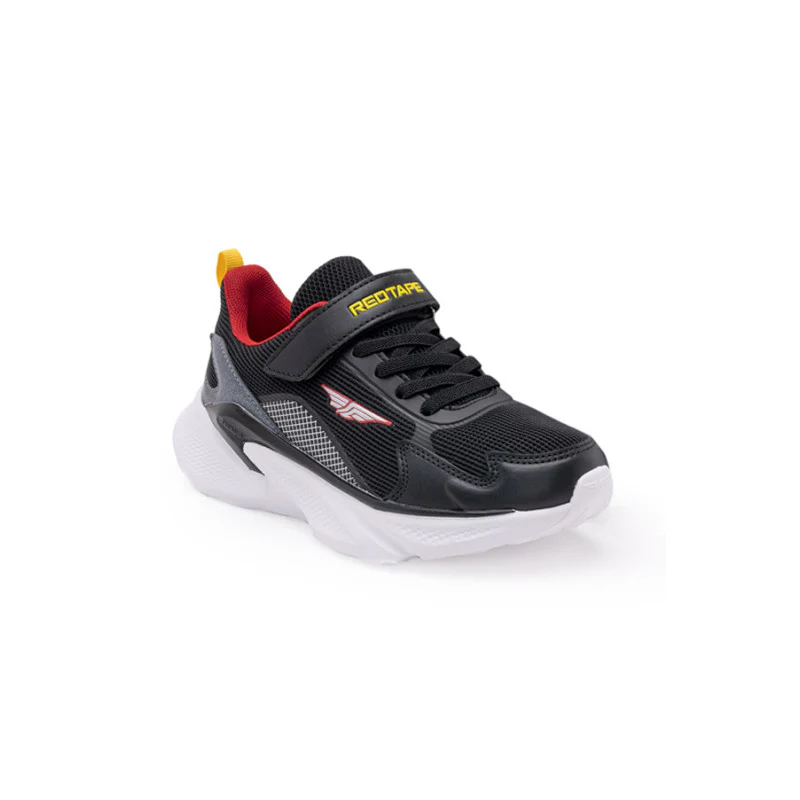 Kids-Unisex Black Walking Shoes - Image 3