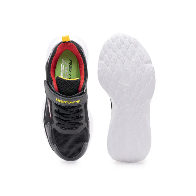 Kids-Unisex Black Walking Shoes - Image 6