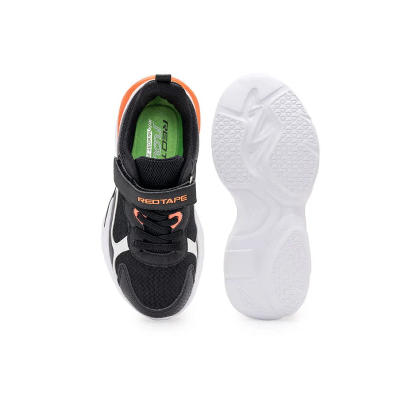 Kids-Unisex Black Walking Shoes - Image 6