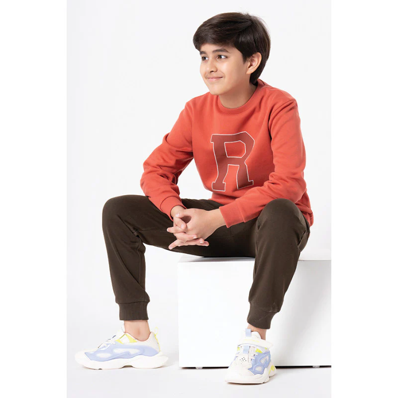 Kids Unisex Brick Printed Sweatshirt - Image 10