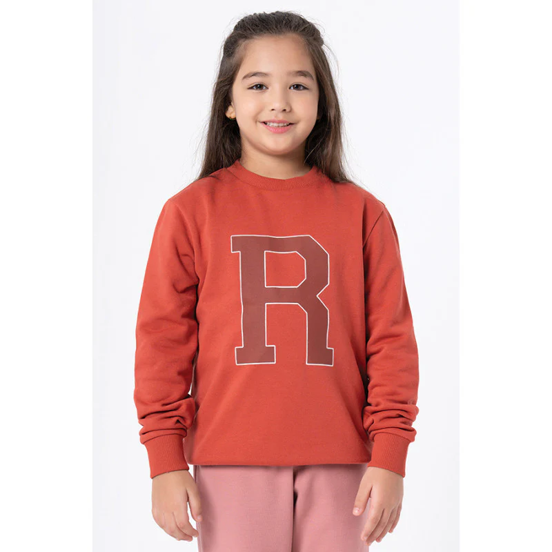 Kids Unisex Brick Printed Sweatshirt - Image 3
