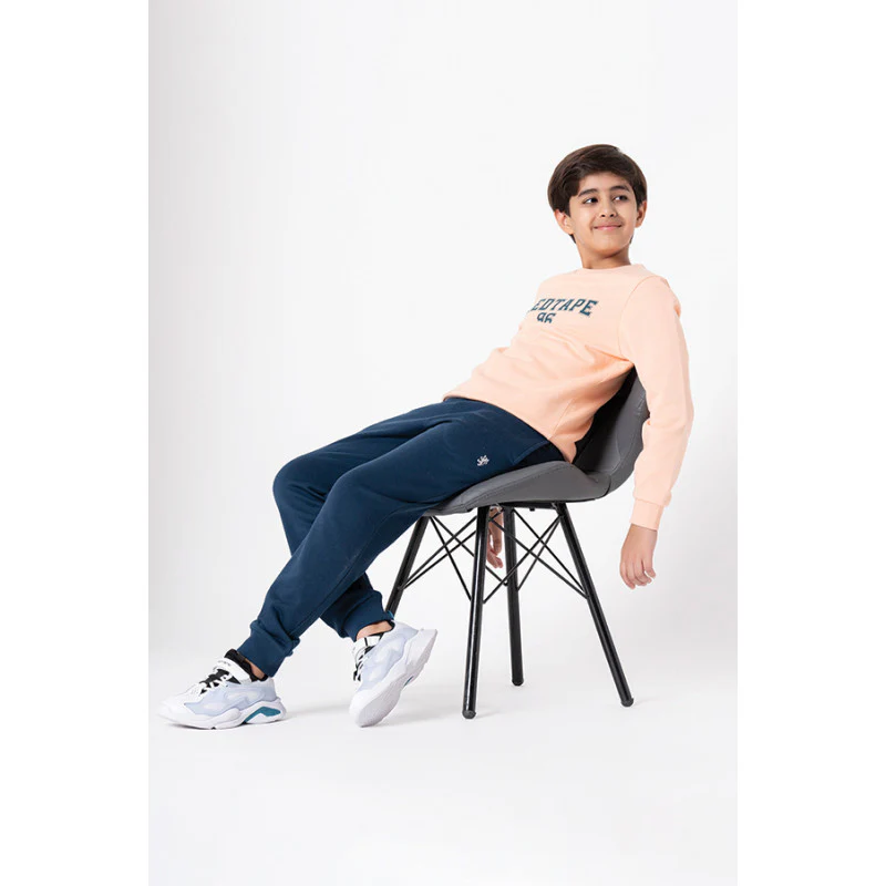 Kids Unisex Bright Peach Printed Sweatshirt - Image 10